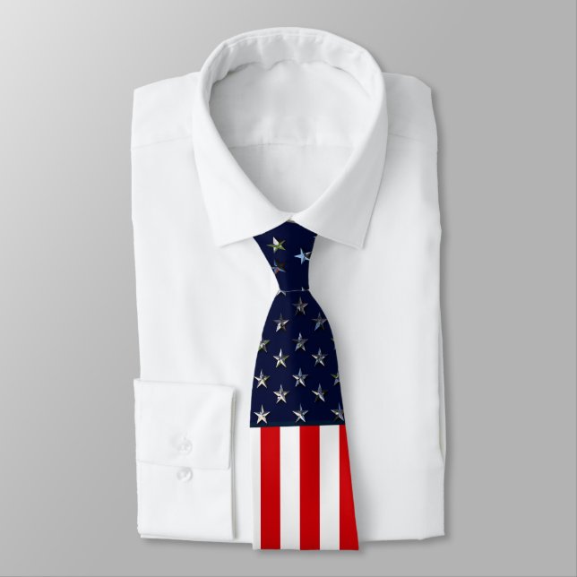 Gravata American Flag Neck Tie (Amarrado)