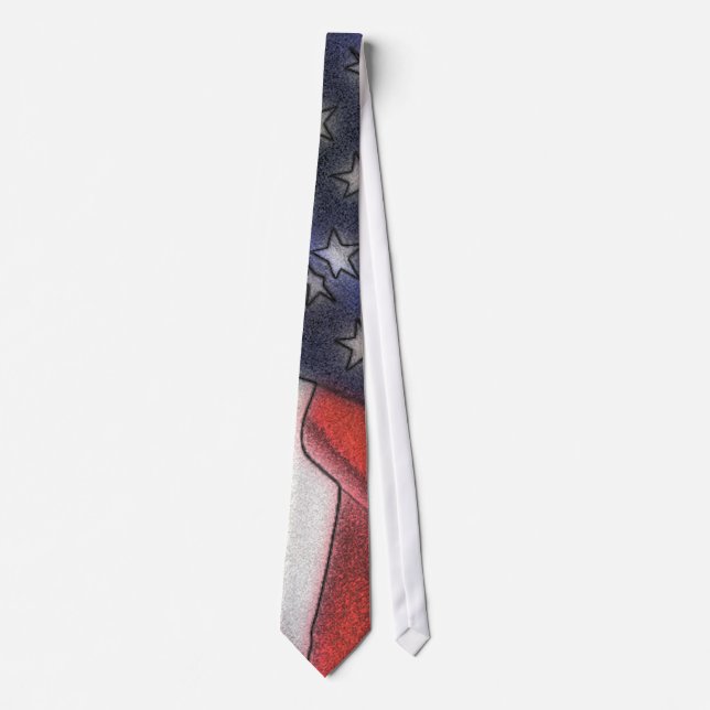 Gravata American Flag Sketch Tie (Frente)