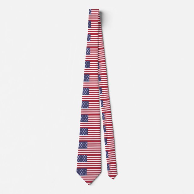 Gravata American United States USA Flag Tie (Frente)