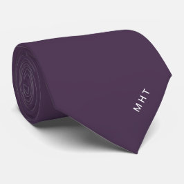 Gravata Amonograma Minimalista com Iniciais Modernas em Am