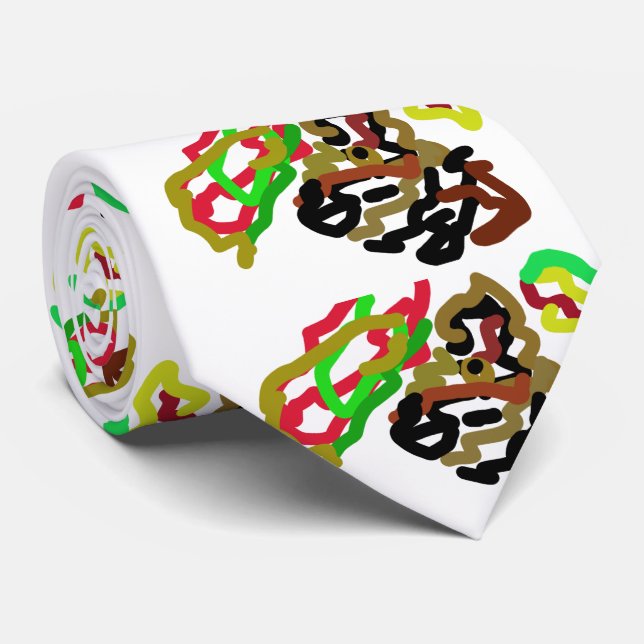 Gravata Amor de Wolf outono (Rolled)