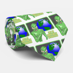 Gravata Análise da Terra Engraçada pela alienígena