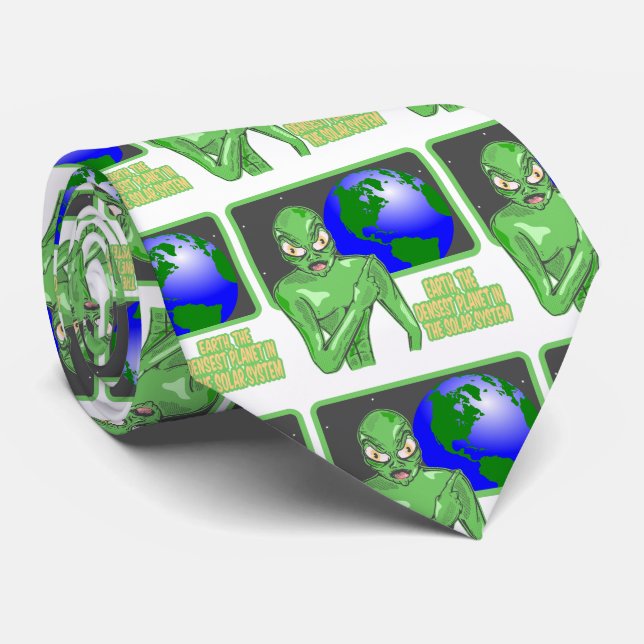 Gravata Análise da Terra Engraçada pela alienígena (Rolled)