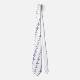 Gravata Âncora dos azuis marinhos