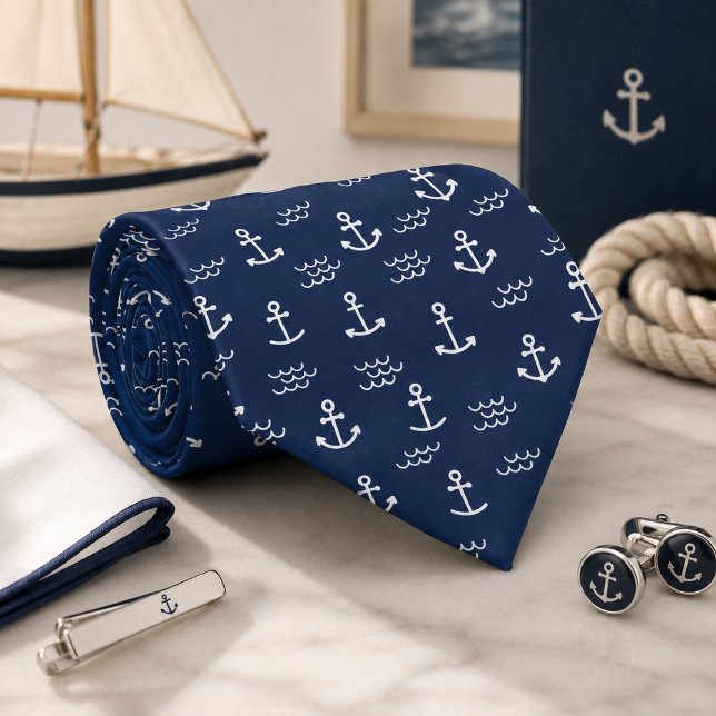 Gravata Âncora Naval Clássica  (Criador carregado)