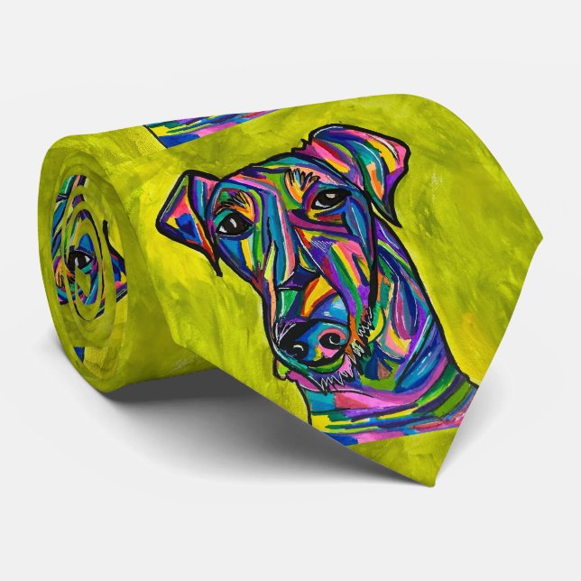 Gravata Andalucian Terrier Tie (Rolled)