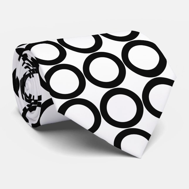 Gravata Anéis de modelo PixDezines/cor de fundo DIY (Rolled)