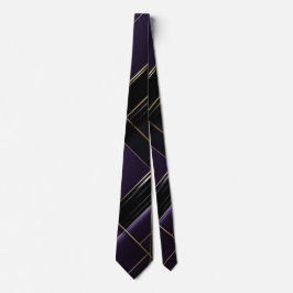 Gravata Angled Elegance - negro, morado, burdeos intenso