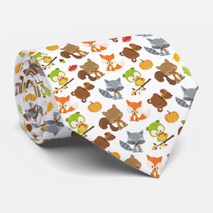 Gravata Animais Da Floresta, Animais Da Floresta, Animais