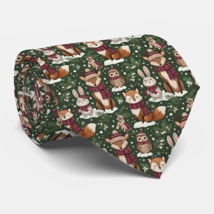 Gravata Animais do Natal na Floresta – Inverno Fofo 2