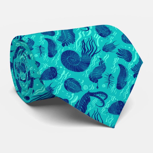 Gravata Animais marinhos antigos: Trilobitas, Anomalocaris (Rolled)