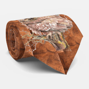 Gravata Animal bonito do teste padrão do pássaro da coru