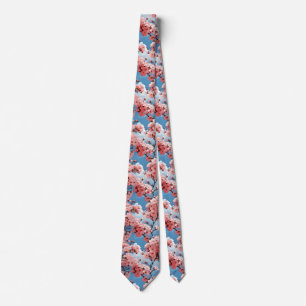 Gravata Anime Cherry Blossom Floral