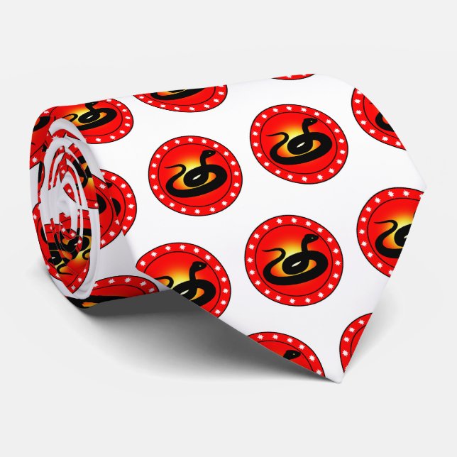 Gravata Ano da Serpente (Rolled)