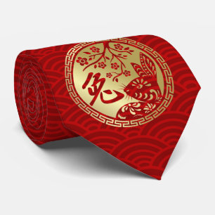 Gravata Ano Novo Chinês do Coelho 2023