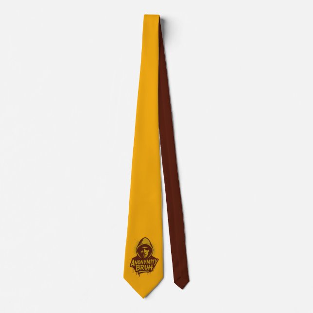 Gravata Anonymity Bruh logo - Neck Tie (Frente)