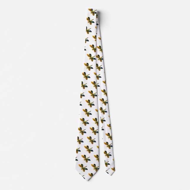 Gravata ANTIGO DRAGONFLY JEWEL, branco (Frente)