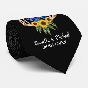 Gravata Antlers florais rústicos que Wedding padrinhos de