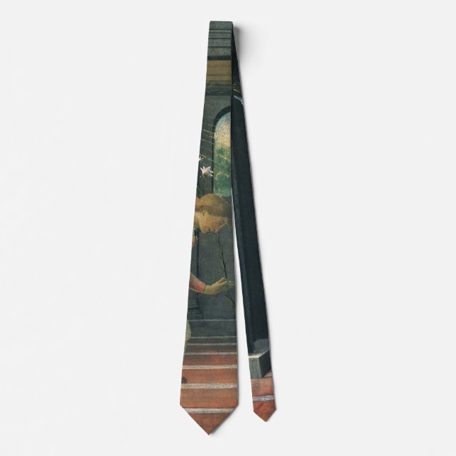 Gravata Anúncio (detalhe do anjo) de Sandro Botticelli (Frente)