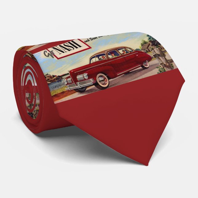 Gravata Anúncio para automóveis Nash 1941 (Rolled)