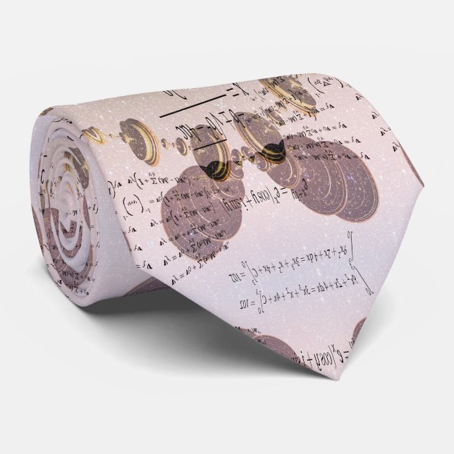 Gravata Aprendendo matemática. Conceito de educação (Rolled)