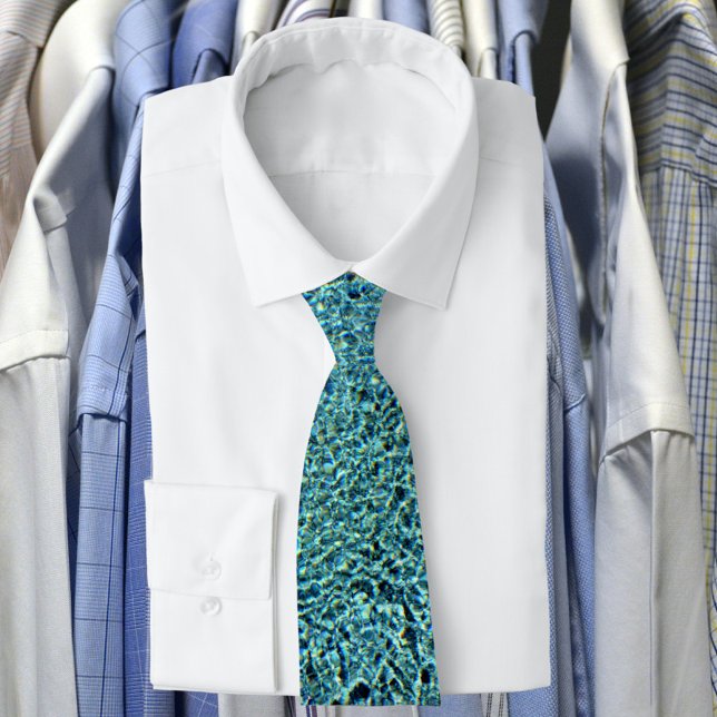 Gravata Aqua Azul-Água Espumante (Criador carregado)