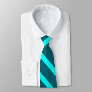 Gravata Aqua e Teal II University Stripe Tie