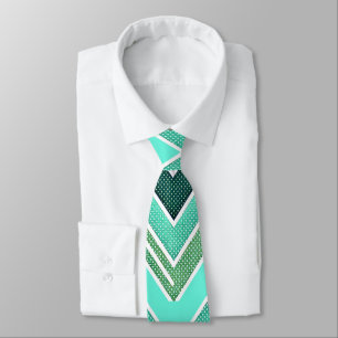 Gravata Aqua Rise Chevron