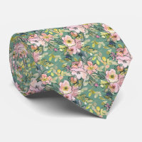 Aquarela Romântica Necktie Floral