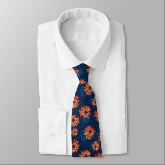 Gravata Aquarius Floral Vintage