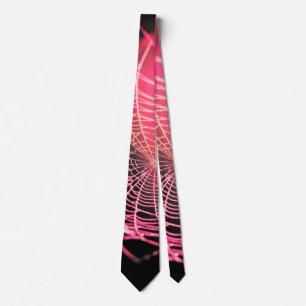 Gravata Aranha-Aranha Preta-Rosa-Quente-Assustadora-Louca