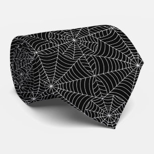 Gravata Aranha do Halloween Webs em Preto