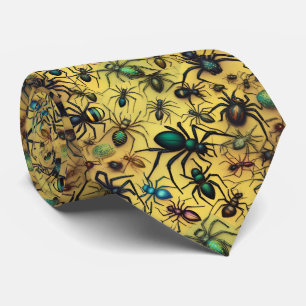 Gravata Aranhas Crawly assustadoras,