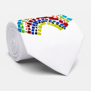 Gravata Arco-íris de papel