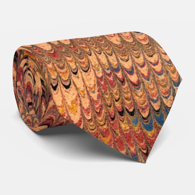 Gravata Arizona Marmoreada (Gravata Do Pescoço) (Rolled)