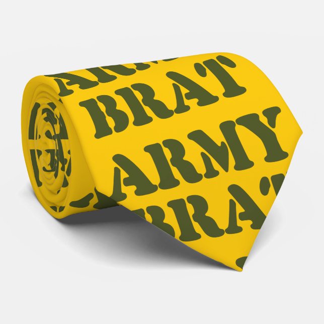 GRAVATA ARMY BRAT (Rolled)