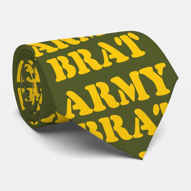 GRAVATA ARMY BRAT (Rolled)