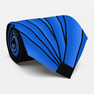 Gravata Art Deco Ventilador Design Deep Blue