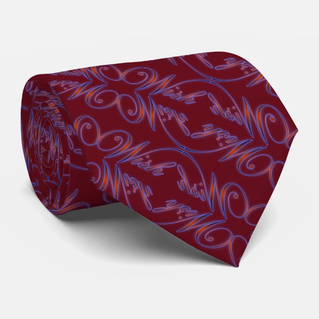 Gravata Art Nouveau (Cranberry) (Rolled)