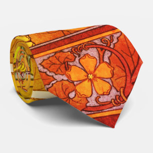 Gravata Art nouveau impressão de gourd floral