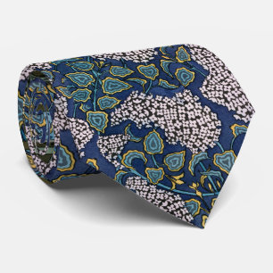 Gravata ART NOUVEAU LILACS,FOLIAGE Lilac Blue Floral