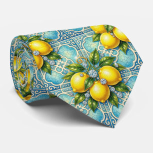 Gravata Art Nouveau Limão Amalfi Mediterrâneo Diamantes