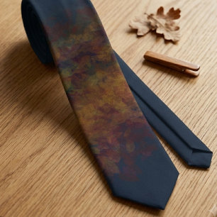 Gravata Arte abstrata de fumaça de fogo sombrio e temperam