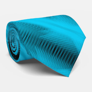 Gravata Arte abstrata diagonal futurista em turquesa