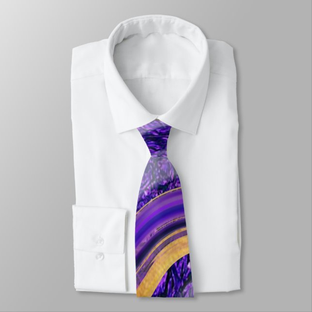 Gravata arte colorida vibratória (Amarrado)