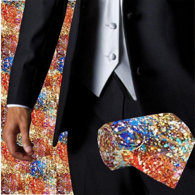Gravata Arte Contemporânea Artística Tendência Abstrata Co (Whether you are heading to a wedding or the office, our abstract men's fashion necktie style is cool)