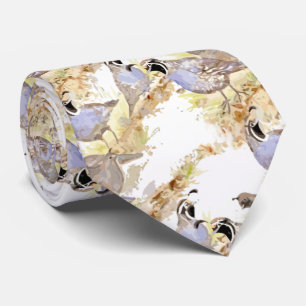 Gravata Arte da natureza do pássaro das codorniz de