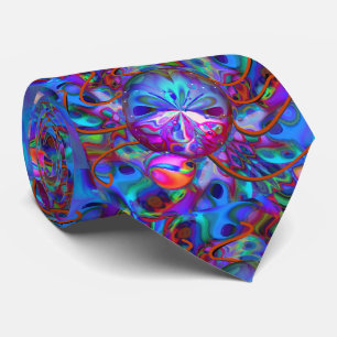 Gravata Arte de Abstrato Moderna de Trippy Legal Bedbug