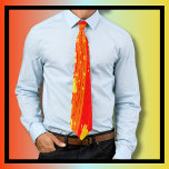 Gravata Arte de Arte Splatter Citrus Orange Yellow Abstrat<br><div class="desc">Arte colorida e louca. Arte única e original da loja Loud e Sassy em laranja e amarelo vibrantes. Perfeito para amantes da abstrato e cores brilhantes. Faz um presente de excelente e um enchedor divertido!</div>