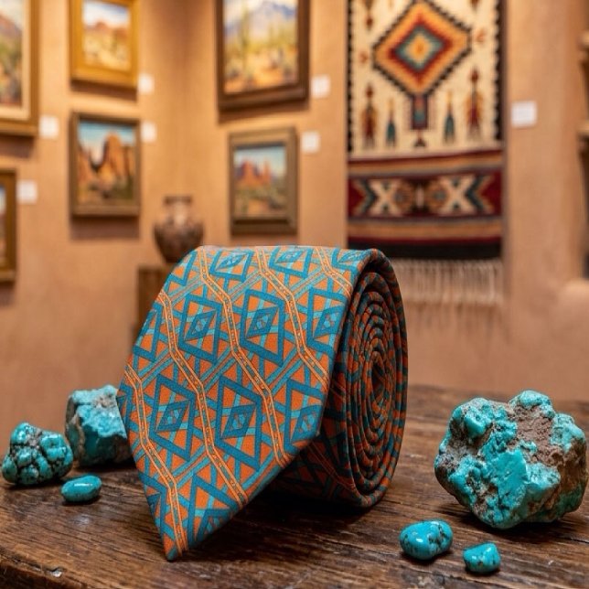 Gravata Arte de padrão e cores no estilo sudoeste american (Criador carregado)